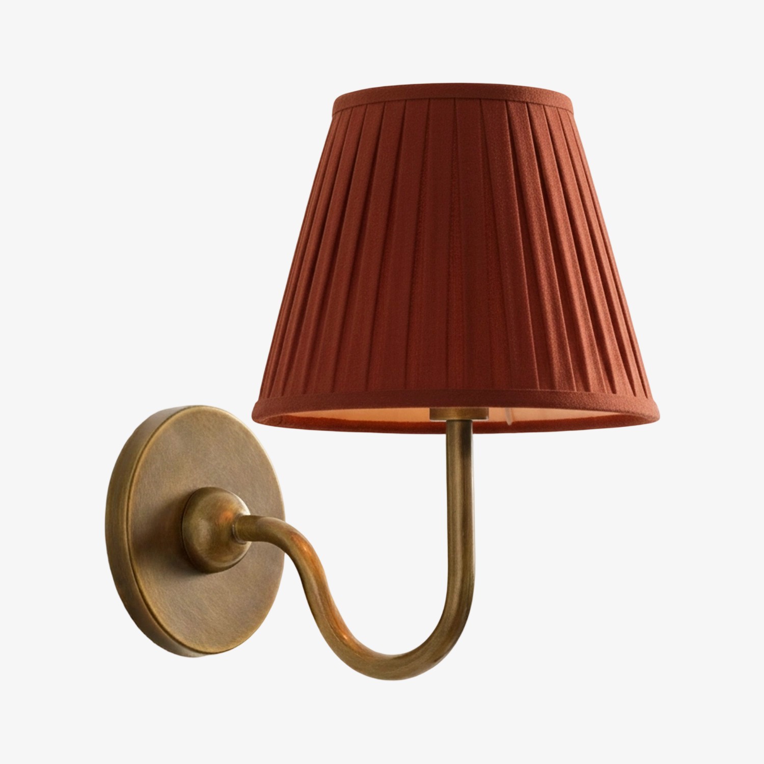 Luvora Vintage Pleated Shade Wall Lamp - Refined Linen Sconce For Bathroom or Corridor KL1272