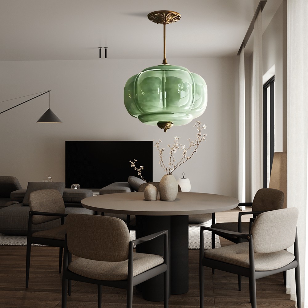 Retro Glass Eloise Pendant Light For Kitchen Island KL801