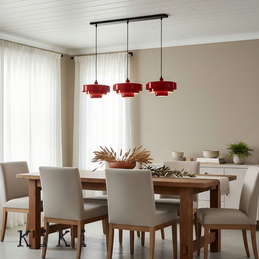 3 Tiers Bauhaus Nordic Macaron Pendant Light - Modern Pendant and Ceiling Light for Living Room KL30