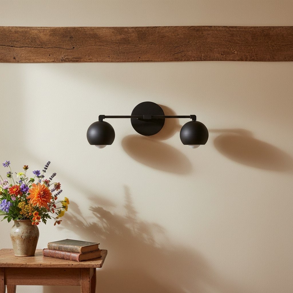 Metio Dome Decorative Vanity Light - Classic Orb Shade Bathroom Wall Lamp KL1424