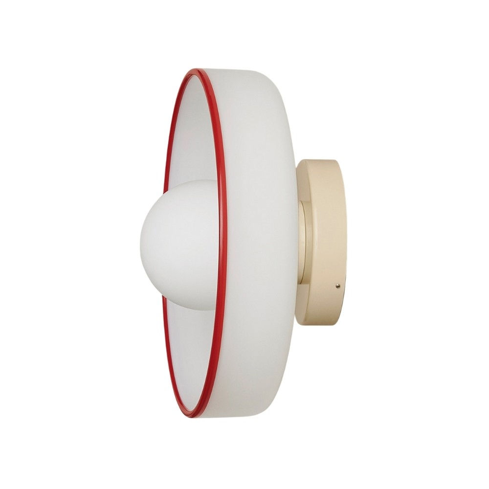 Kalo Round Glass Metal Base Wall Light Ceiling Light- Disc Orb Wall Sconce for Modern Interior KL922