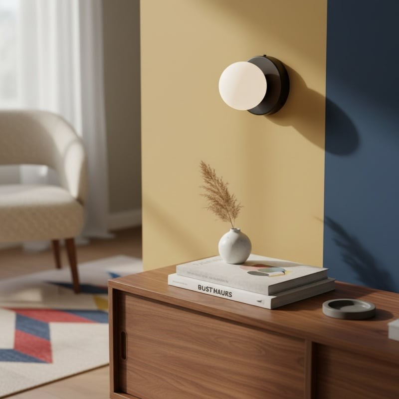 Nuevola Modern Glass Metal Wall Light - Artistic Accent Sconce for Cozy Nooks KL2089