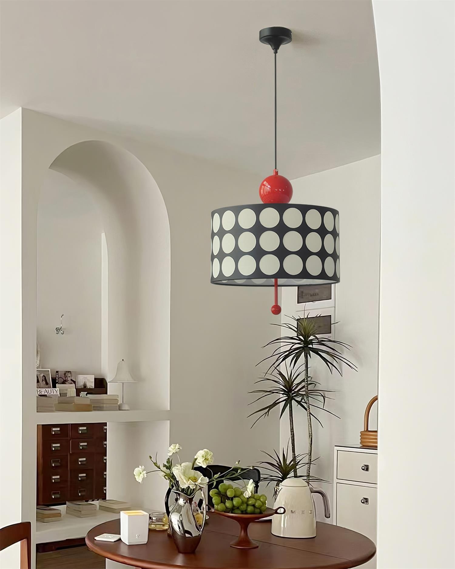 Graphic Checkered Pendant Light - Retro Chic Style for Dining Room and Kitchen Island KL341