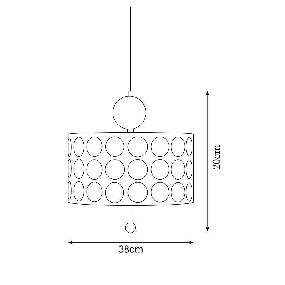 Graphic Checkered Pendant Light - Retro Chic Style for Dining Room and Kitchen Island KL341