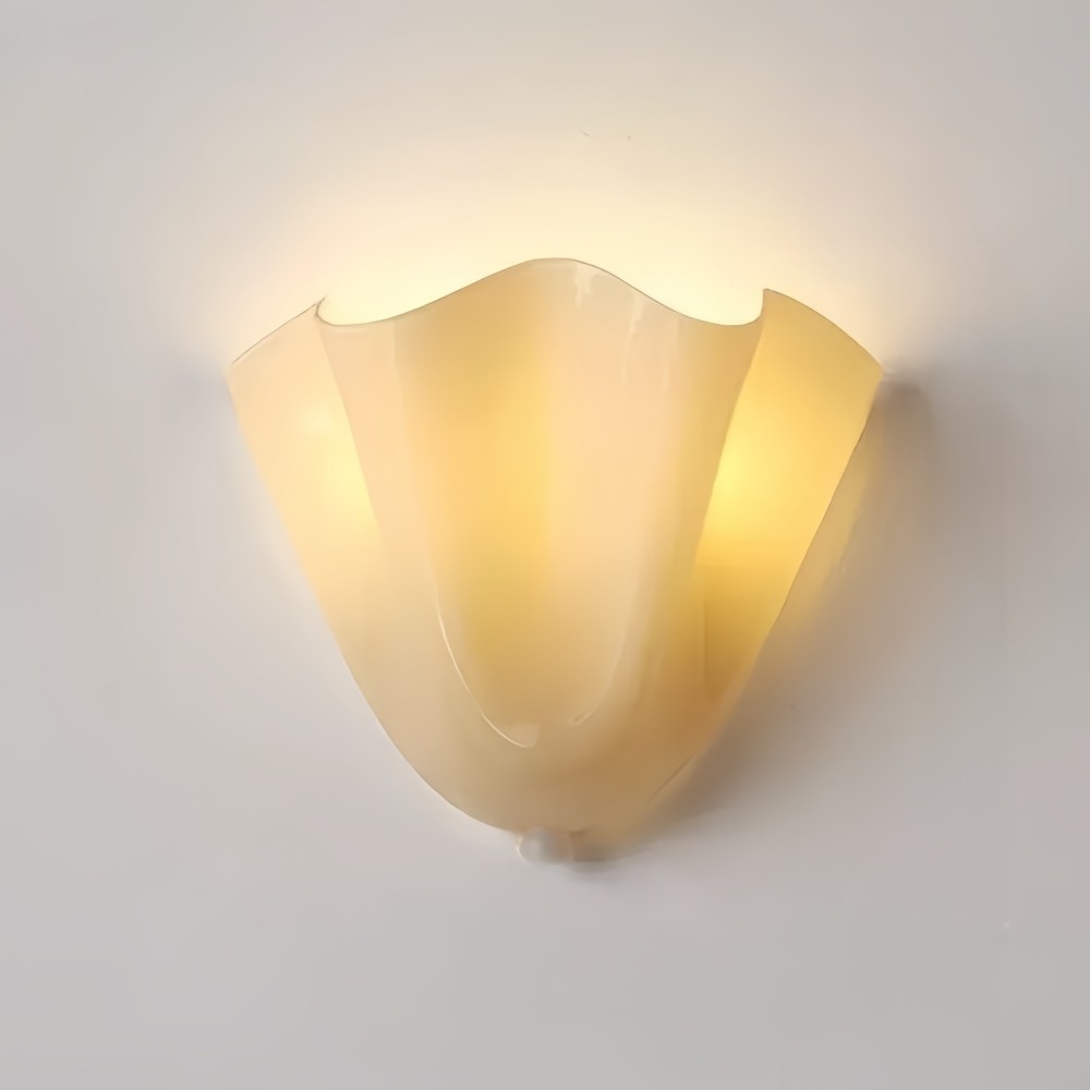 Vera Glass Wall Lamp - Vintage Accent Sconce for Bedroom and Living Space KL881