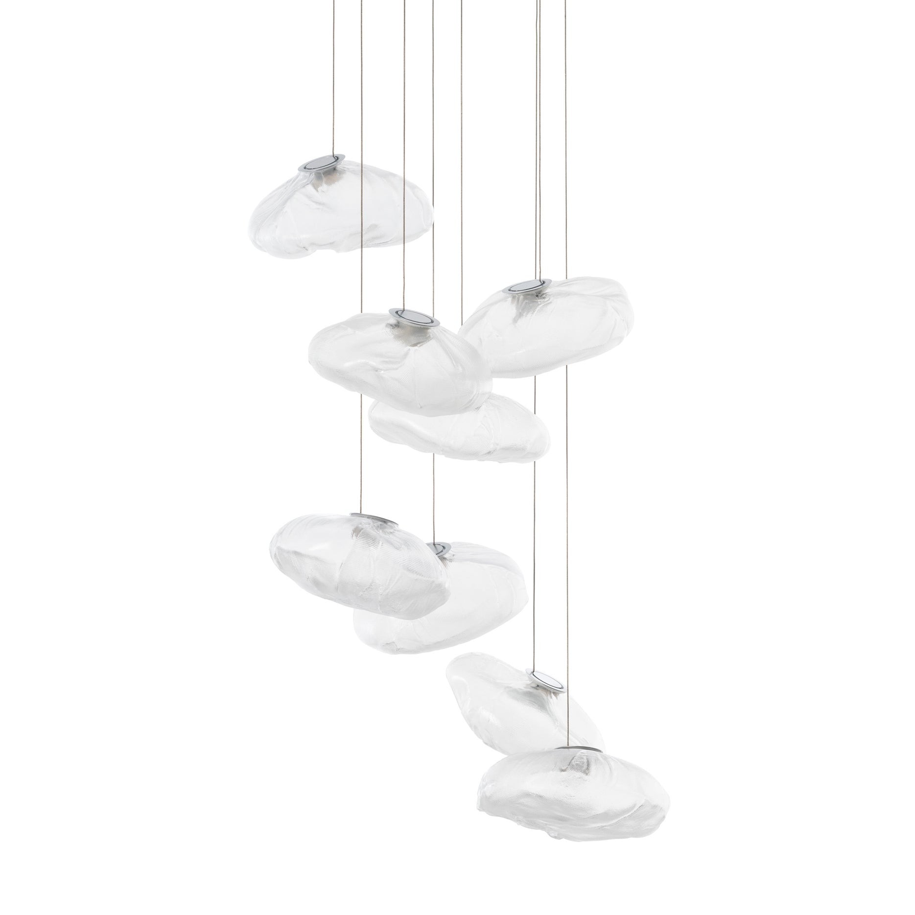 Multi-Head Irregular Glass Bubble Chandelier KL203