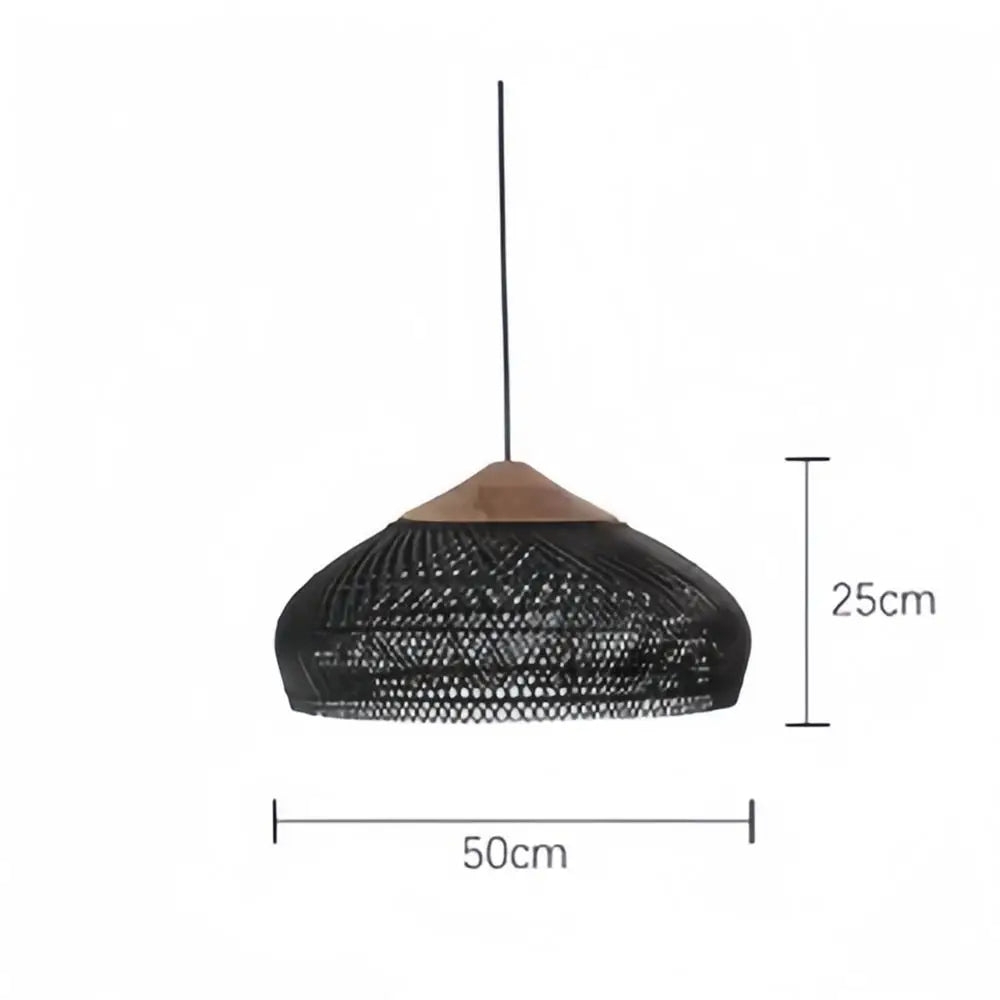 Retro Bohemian Rattan Pendant Light D836