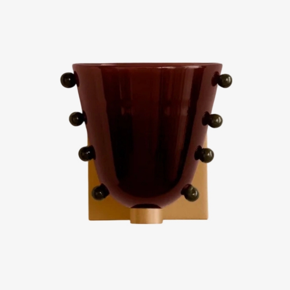 Bellina Decorative Art Glass Wall Lamp - Modern Gemma Wall Sconce for Bedroom and Entryway KL2329
