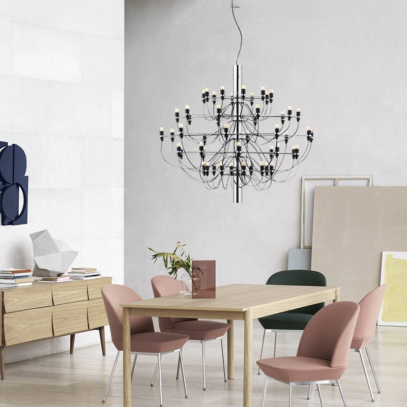 2097 Suspension Lamp - Sleek Multi-Head Chandelier For High Ceilings and Large Spaces