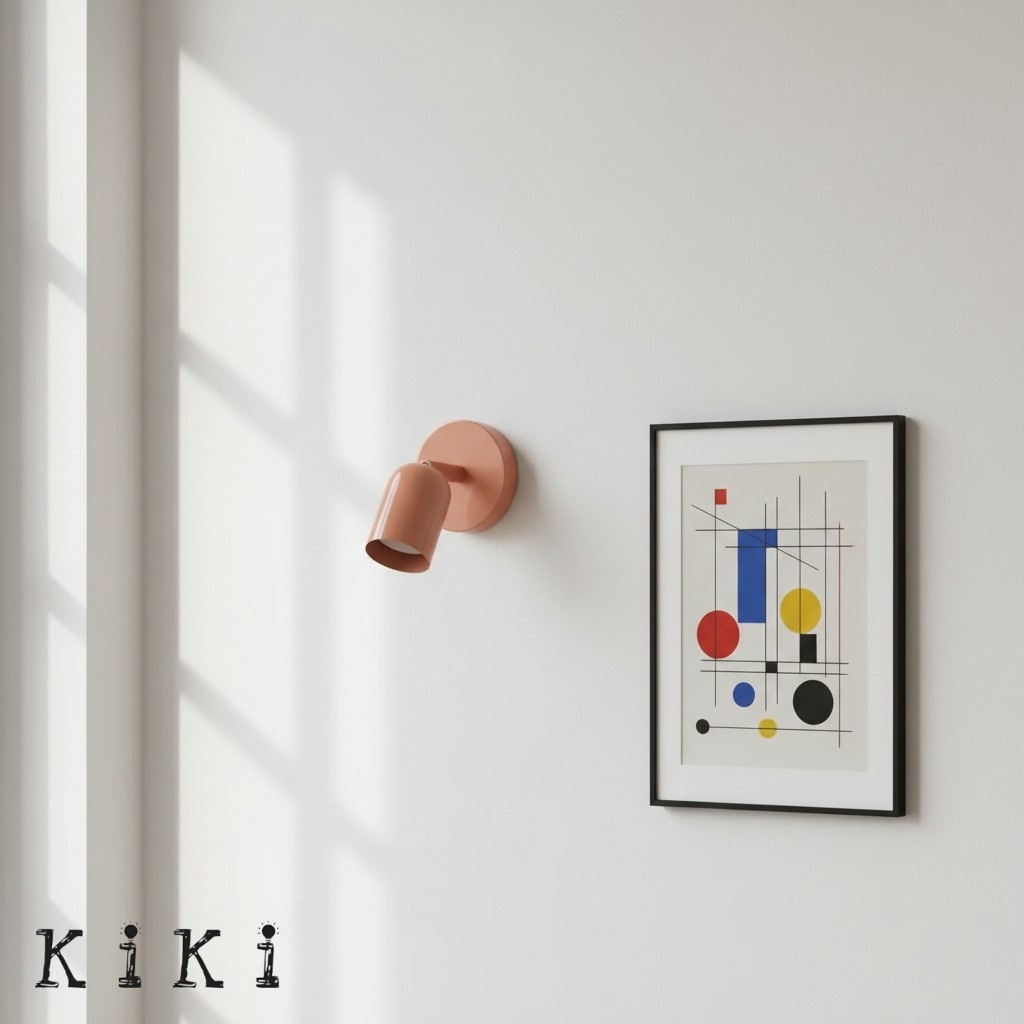 Colorful Bauhaus Cylinder Wall Lamp - Modern Ambient Light for Living Spaces KL15