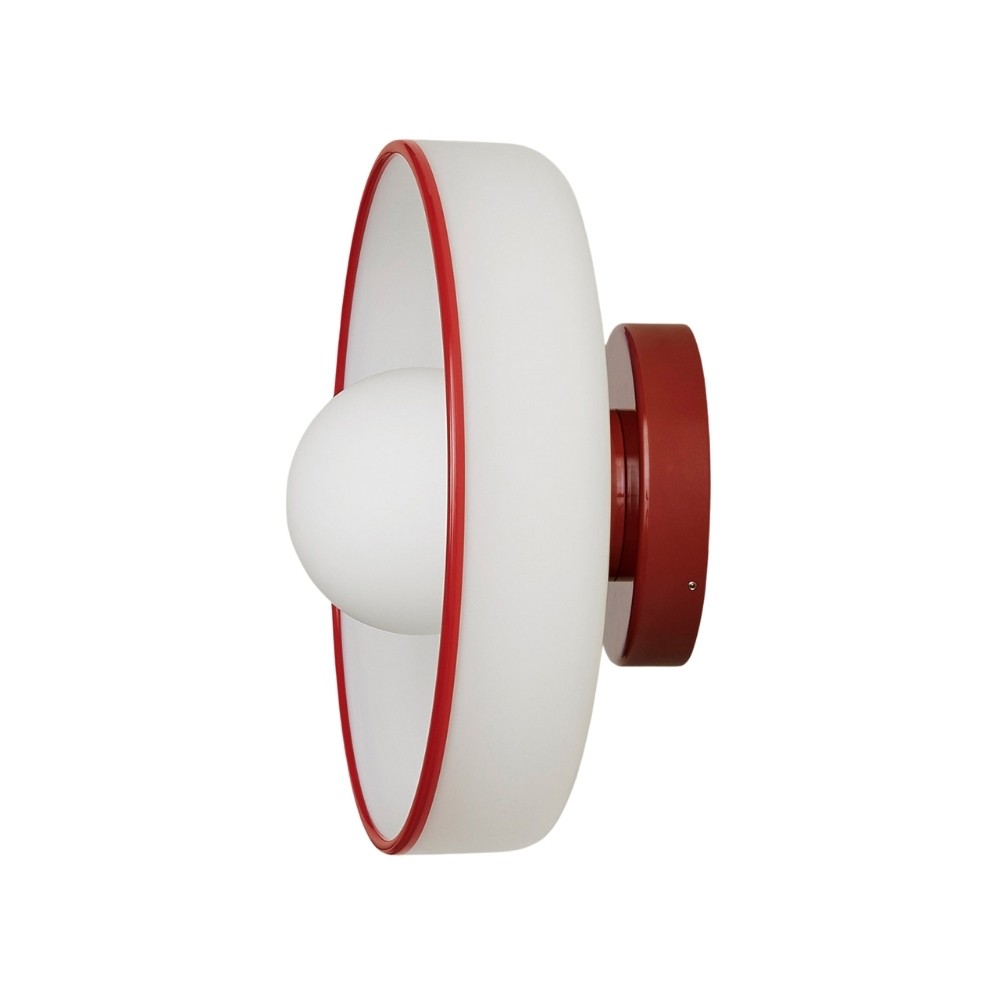 Kalo Round Glass Metal Base Wall Light Ceiling Light- Disc Orb Wall Sconce for Modern Interior KL922
