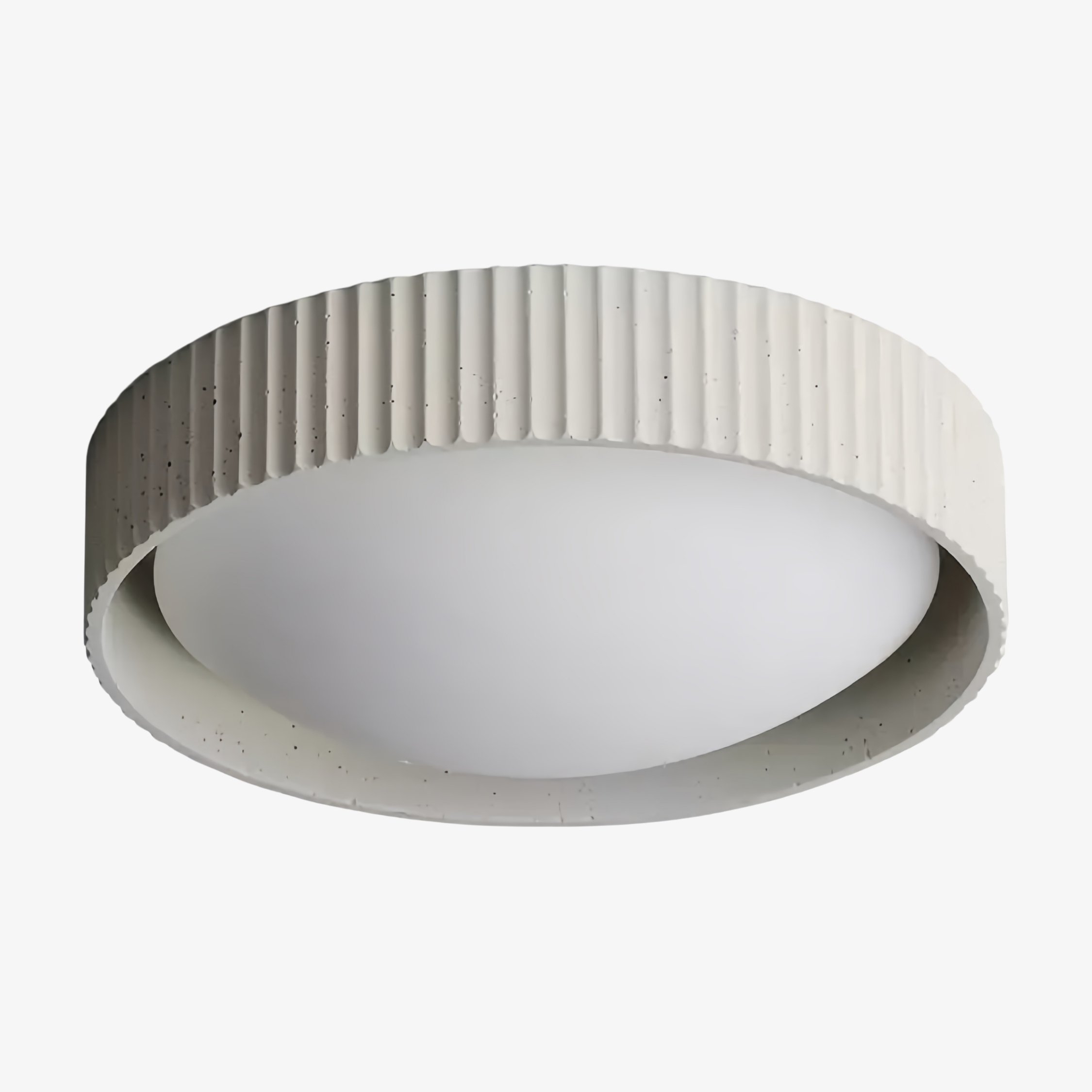 Acrion Minimalist Acrylic Ceiling Lamp - Circle Concrete Ceiling Light for Living Areas KL2333