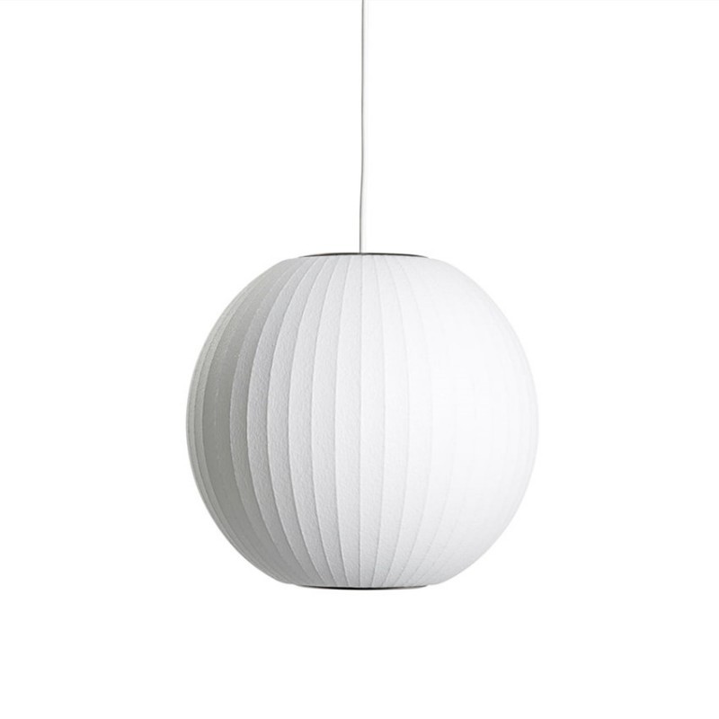 Lightweight Nelson Bubble Pendant Light - Modern Silk Pendant Light for Office or Lounge