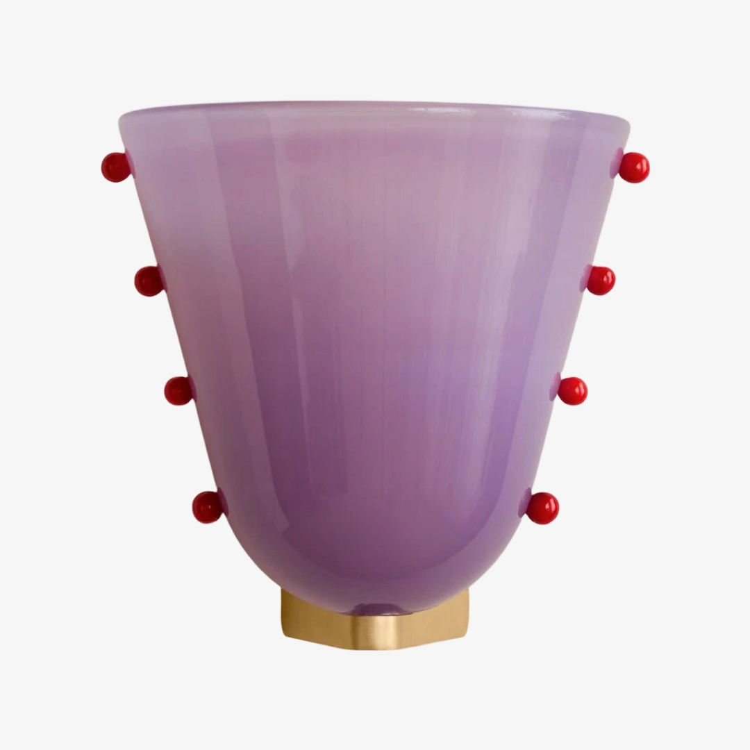 Bellina Decorative Art Glass Wall Lamp - Modern Gemma Wall Sconce for Bedroom and Entryway KL2329