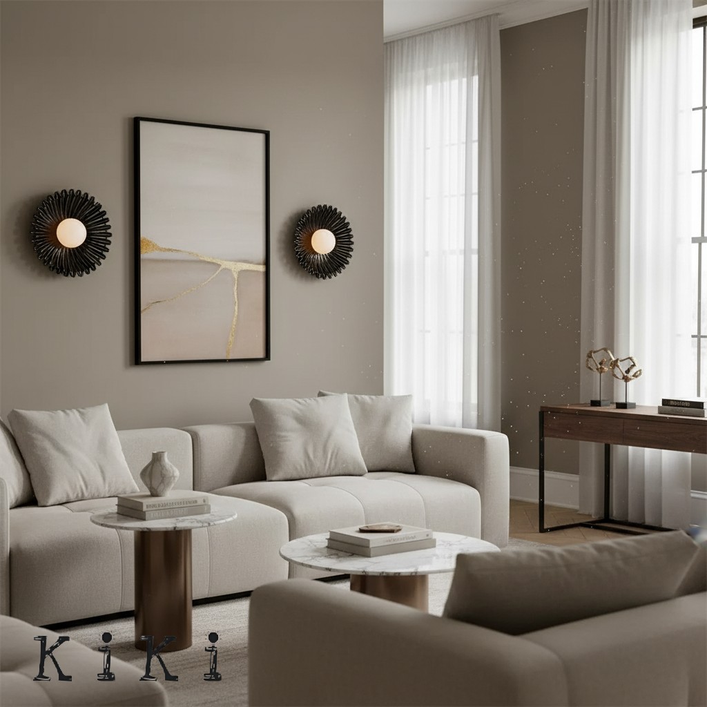 Sculptural Ceramic Wall Sconce – Opal Globe Sconce with Ceramic Finish KL246