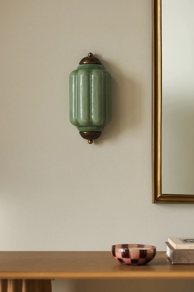Eloise Long Pumpkin Retro Glass Recessed Wall Lamp KL857