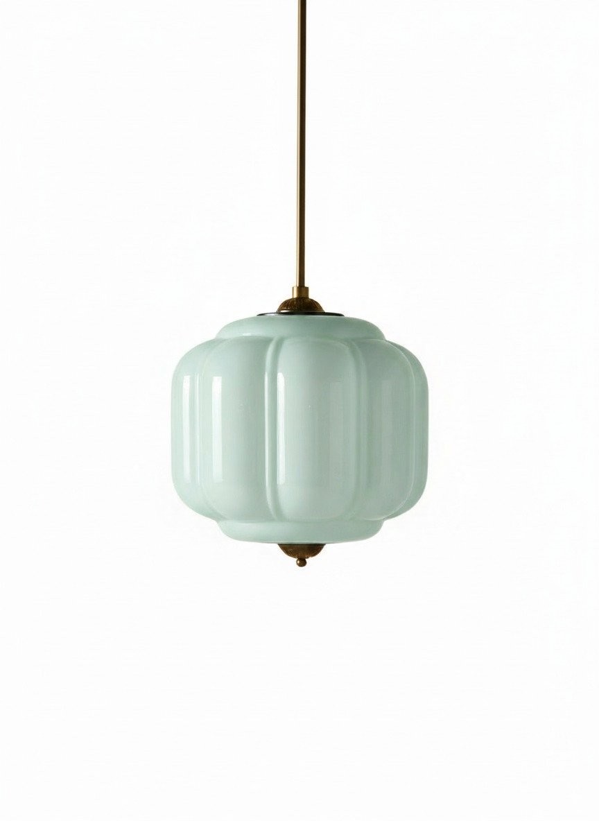 Eloise Vintage Glass Pumpkin Pendant Light - Decorative Lighting for Kitchen KL1453