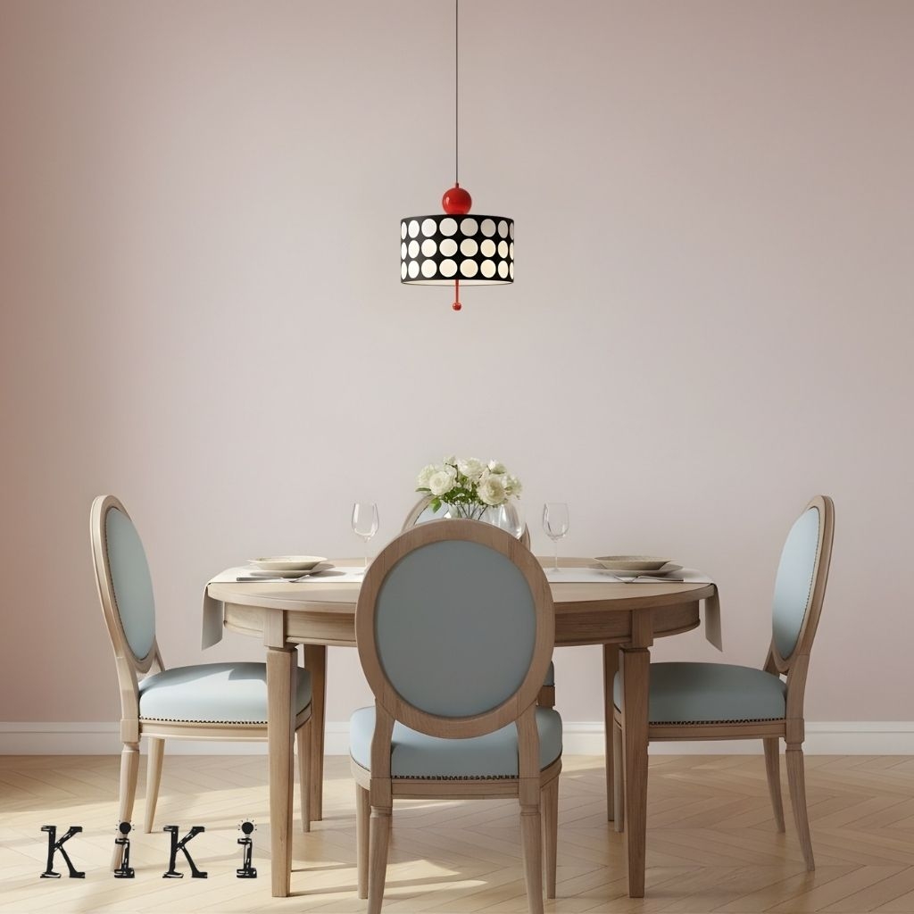Graphic Checkered Pendant Light - Retro Chic Style for Dining Room and Kitchen Island KL341