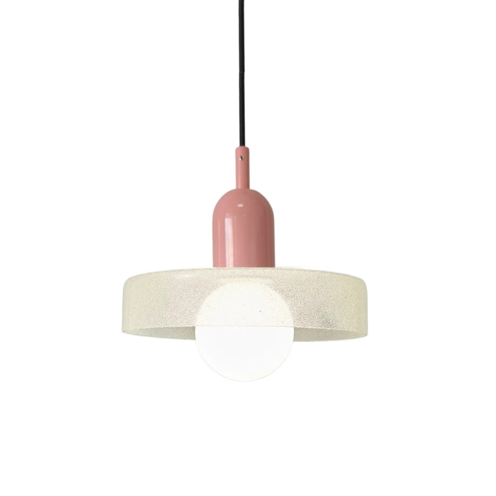 Modern Crystal Glass Disc Orb Pendant Light For Kitchen Island KL920
