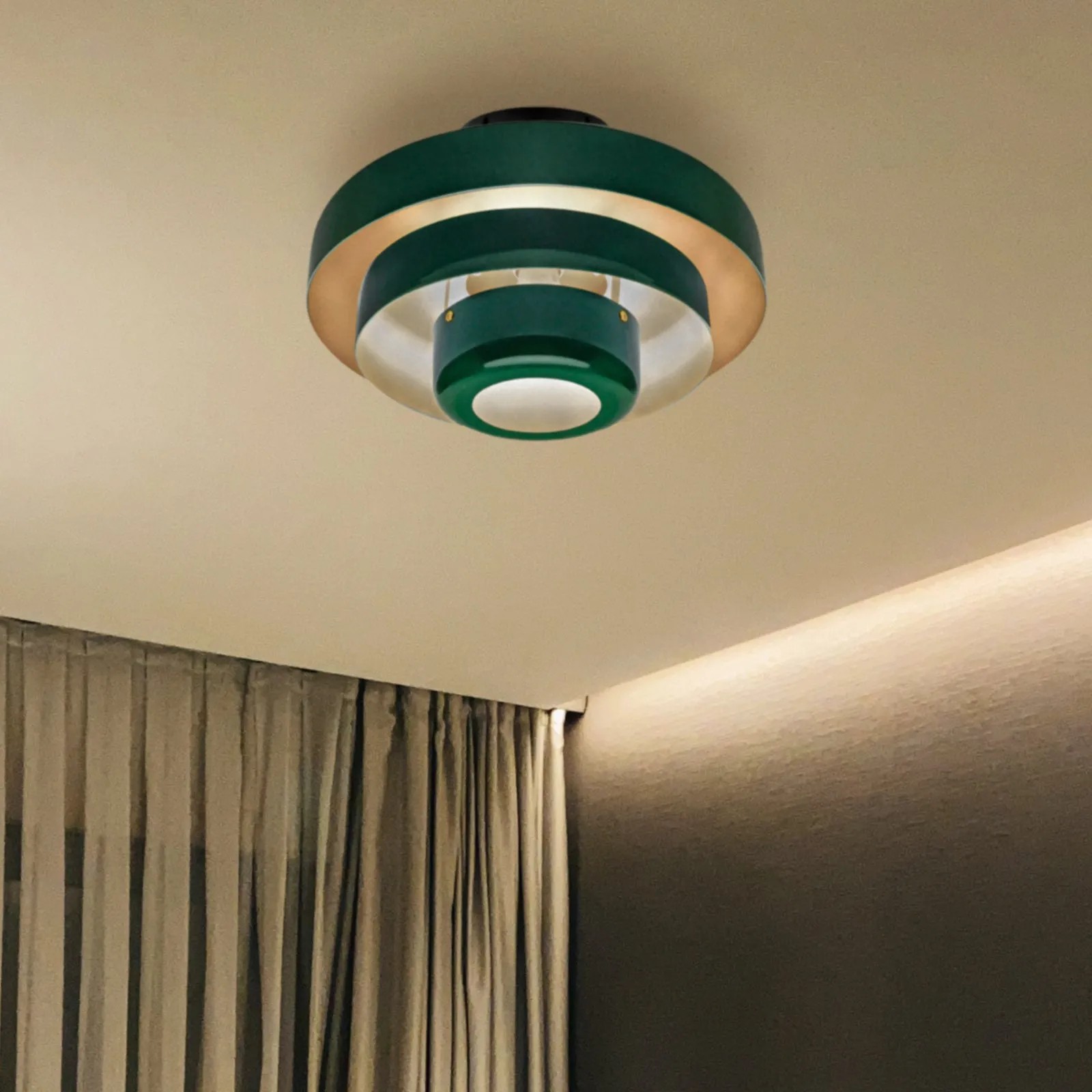 Three-Tier Bauhaus Ceiling Lamp - Bold Colors Ceiling Light for Bedroom or Lounge KL885