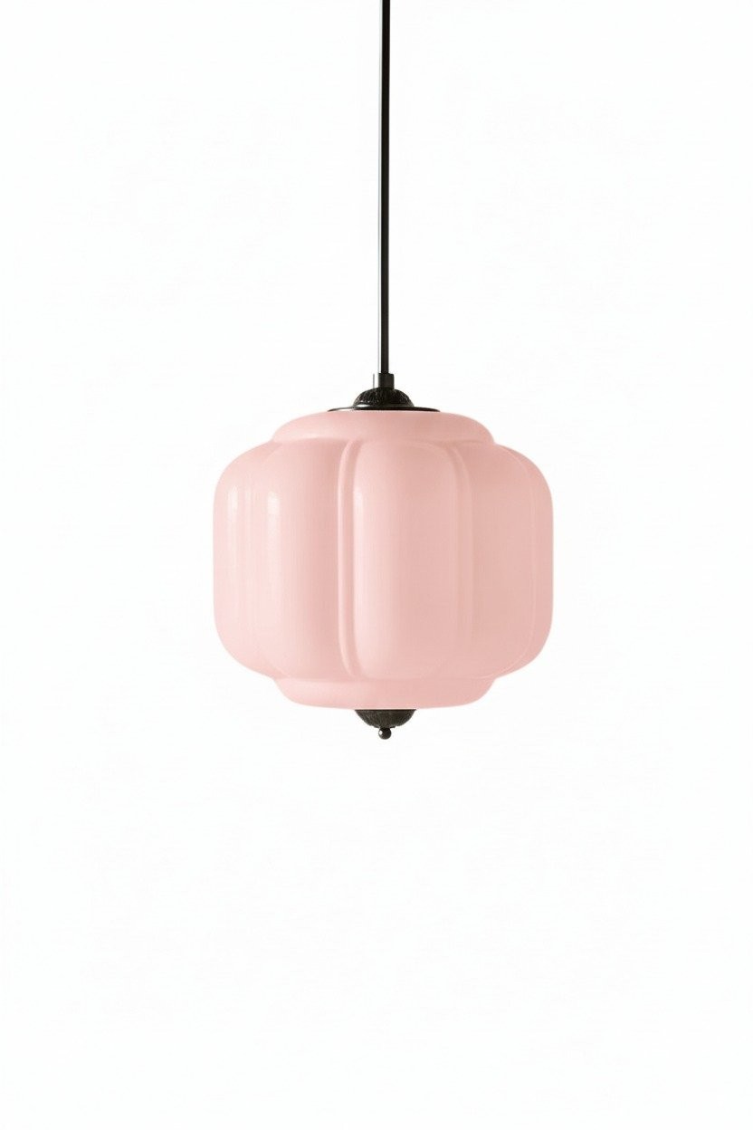 Eloise Vintage Glass Pumpkin Pendant Light - Decorative Lighting for Kitchen KL1453