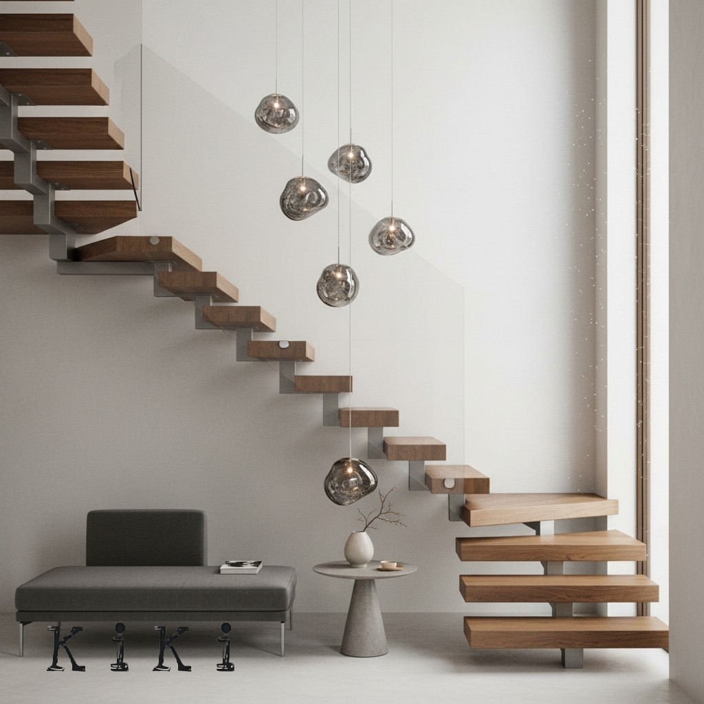 Glass Melt Pendant Light - Artistic Molten Pendant Light For Living Room And Dining Room