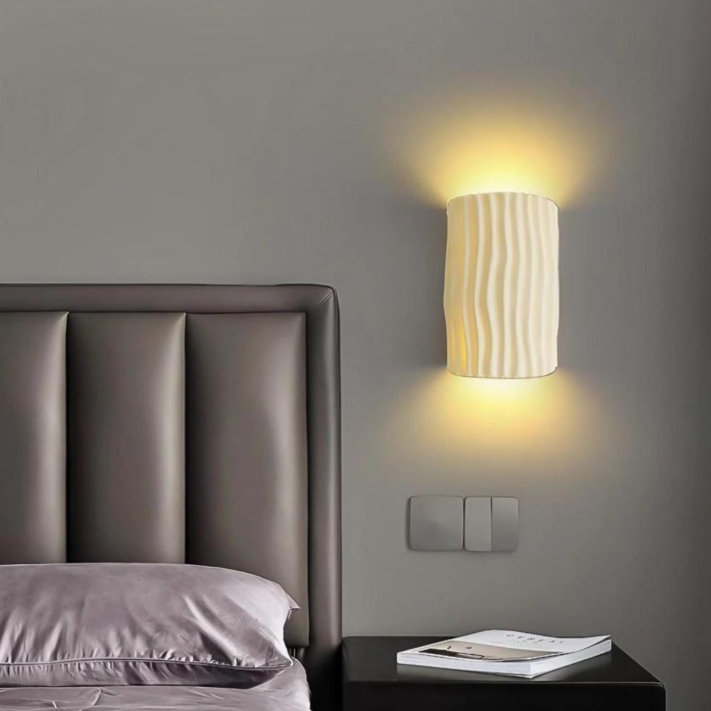 Scandinavian Design Resin Fluted Wall Light KL115