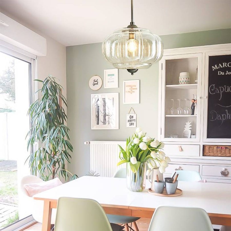Retro Glass Eloise Pendant Light For Kitchen Island KL801