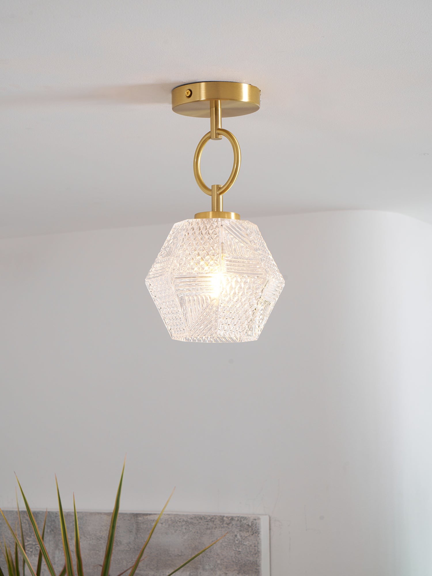 Diamond Cut Art Deco Ceiling Light KL1005