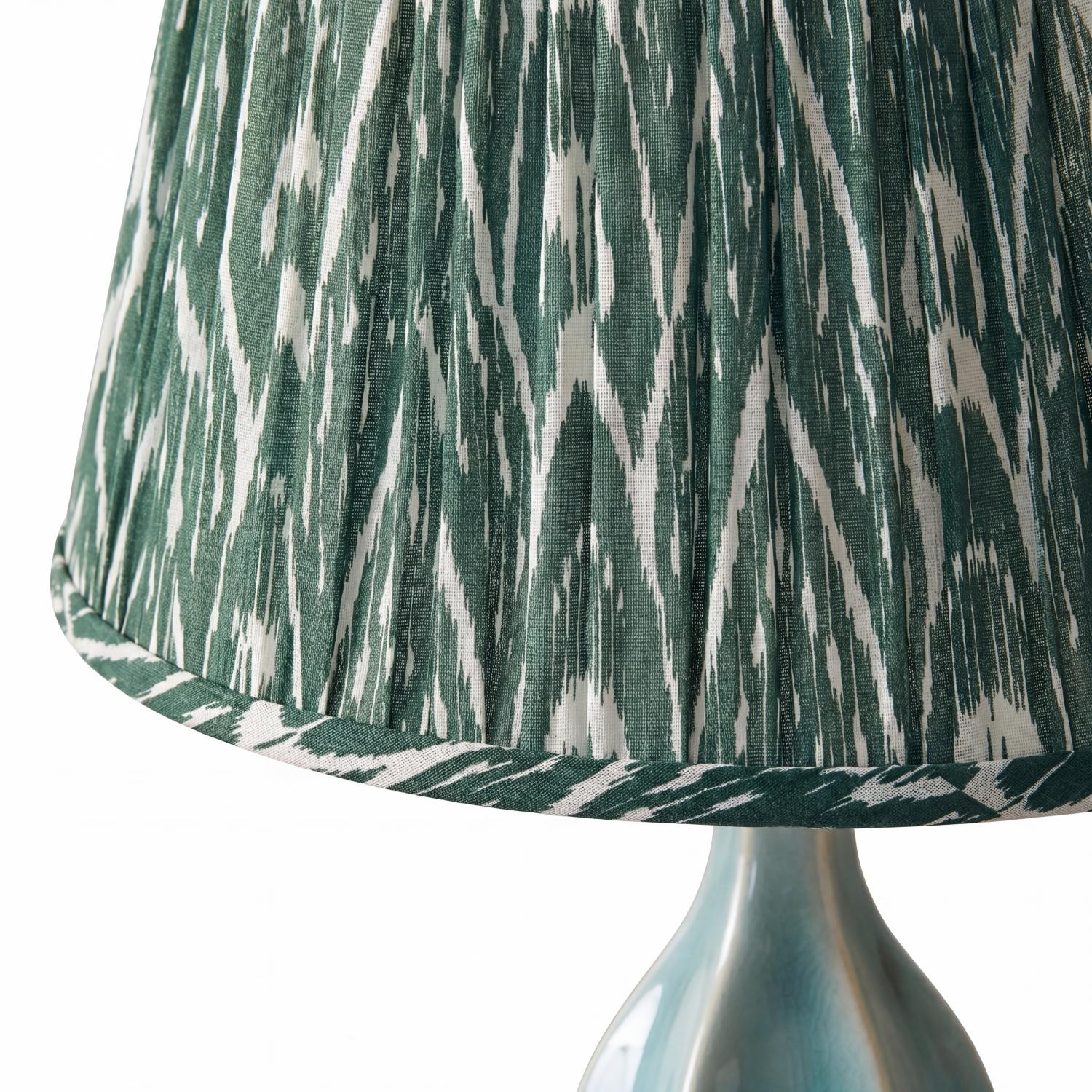 Thalune Pleated Ceramic Table Lamp - Decorative Lamp for Desk Room or Living Area KL2154