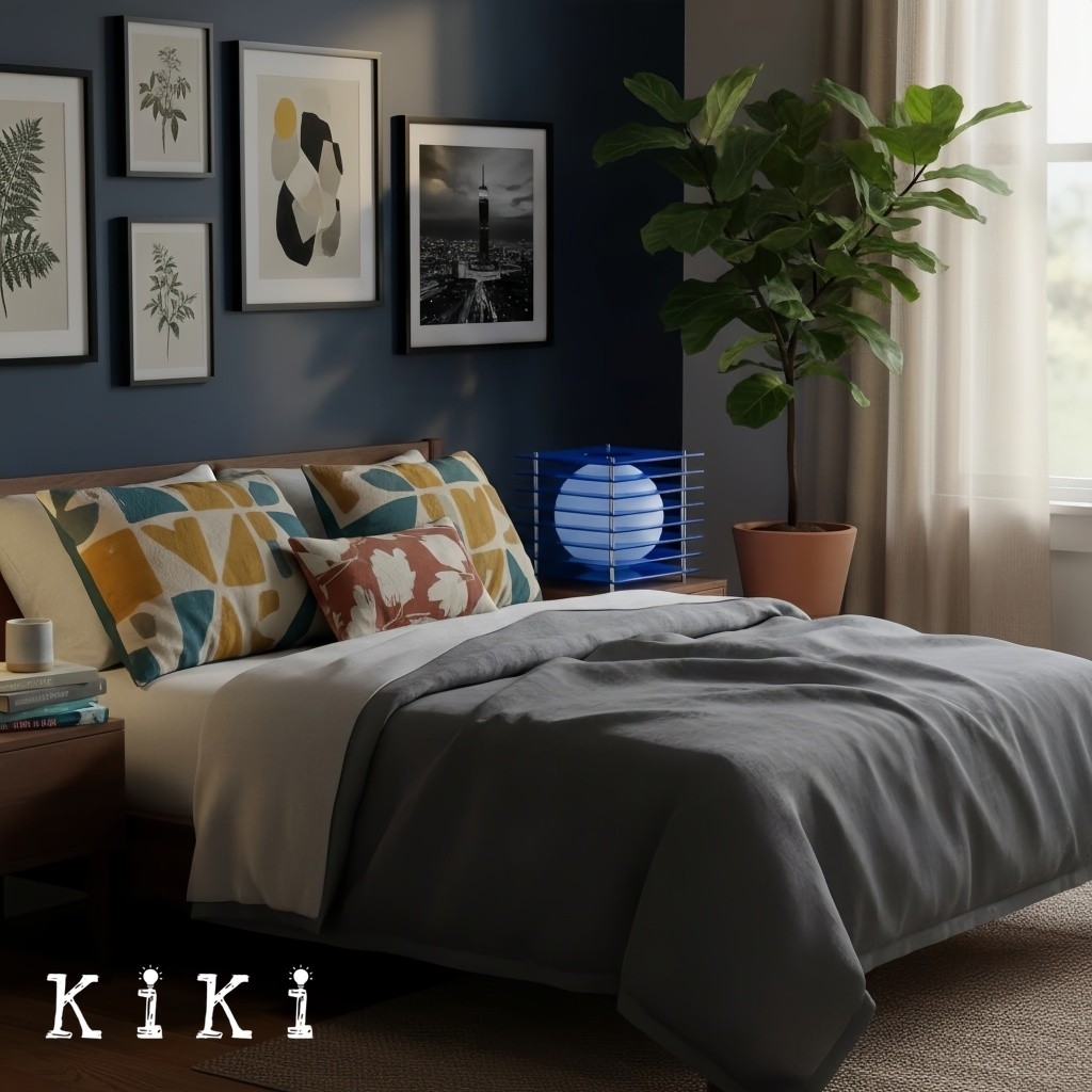 Afterglow Cube Table Lamp - Geometric Sphere Lighting for Bedroom Lighting KL2062