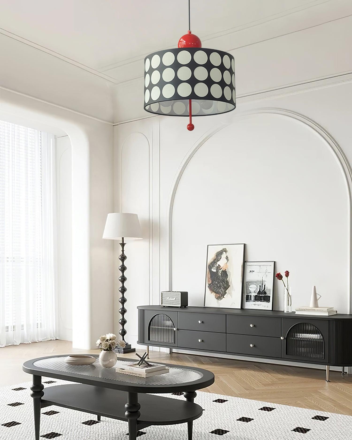 Graphic Checkered Pendant Light - Retro Chic Style for Dining Room and Kitchen Island KL341