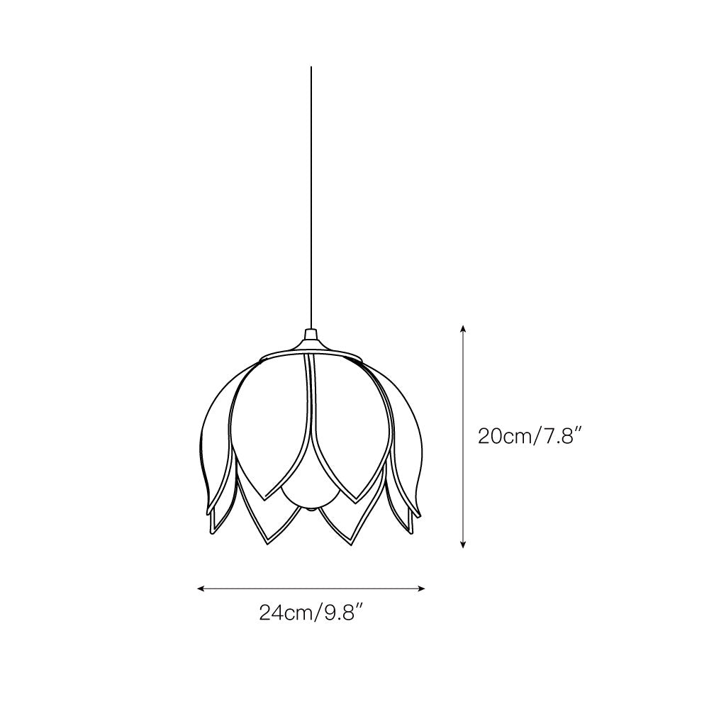 Retro Lotus Pendant Lamp D582