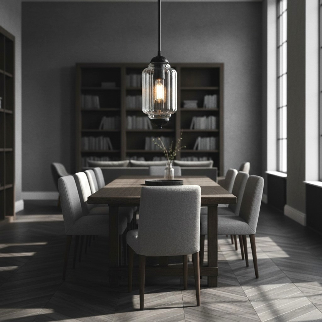 Eloise Simple Glass Irregular Lantern Pendant Lamp KL828