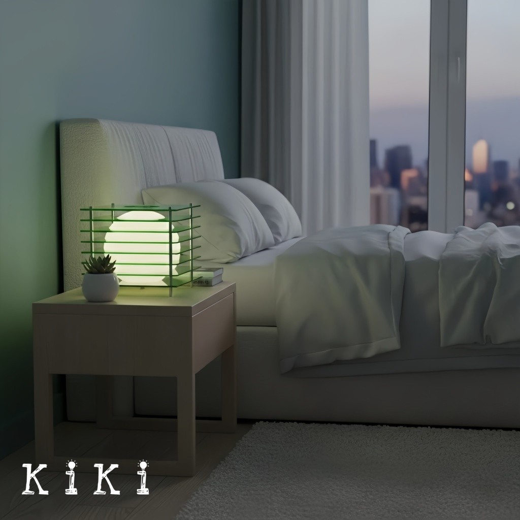 Afterglow Cube Table Lamp - Geometric Sphere Lighting for Bedroom Lighting KL2062