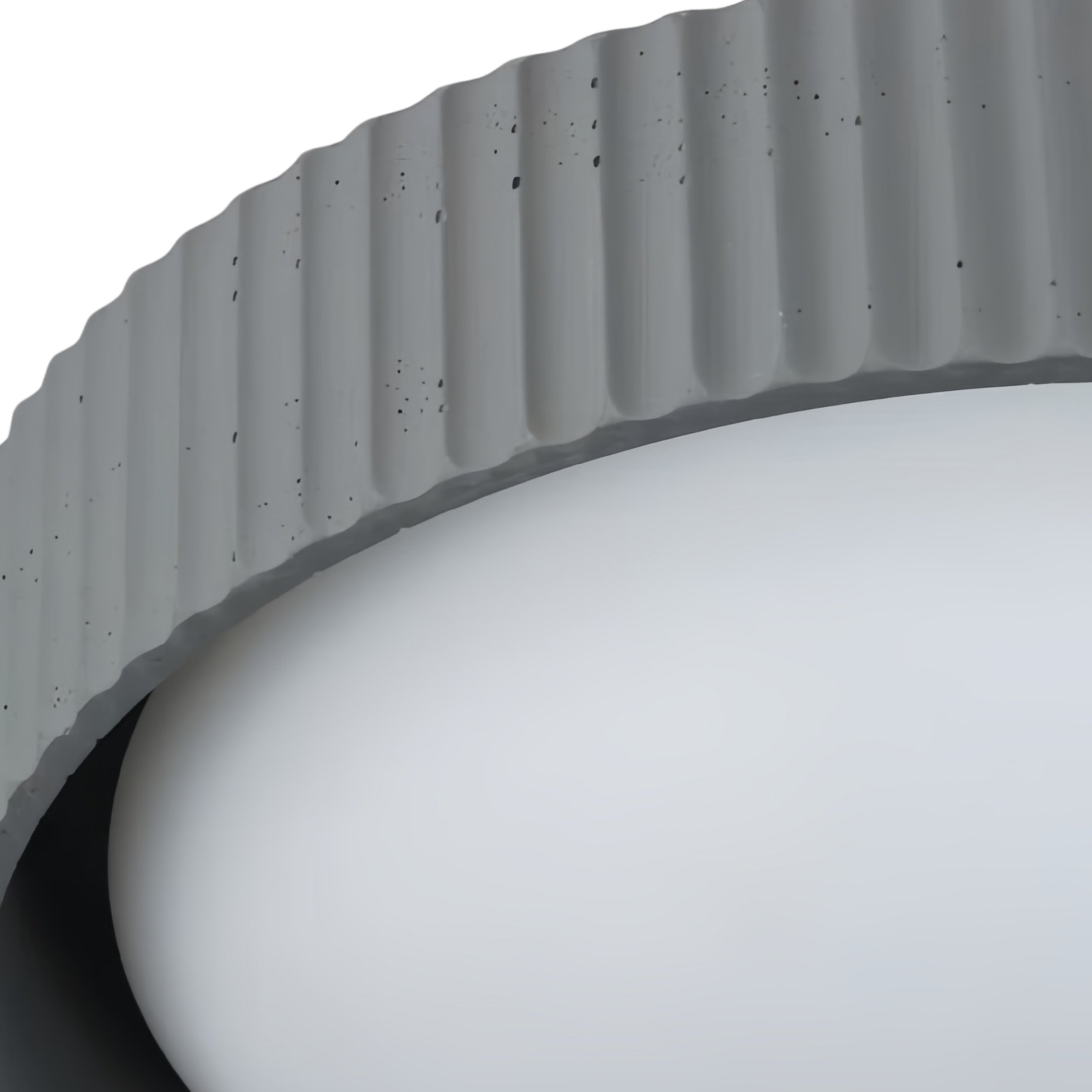 Acrion Minimalist Acrylic Ceiling Lamp - Circle Concrete Ceiling Light for Living Areas KL2333