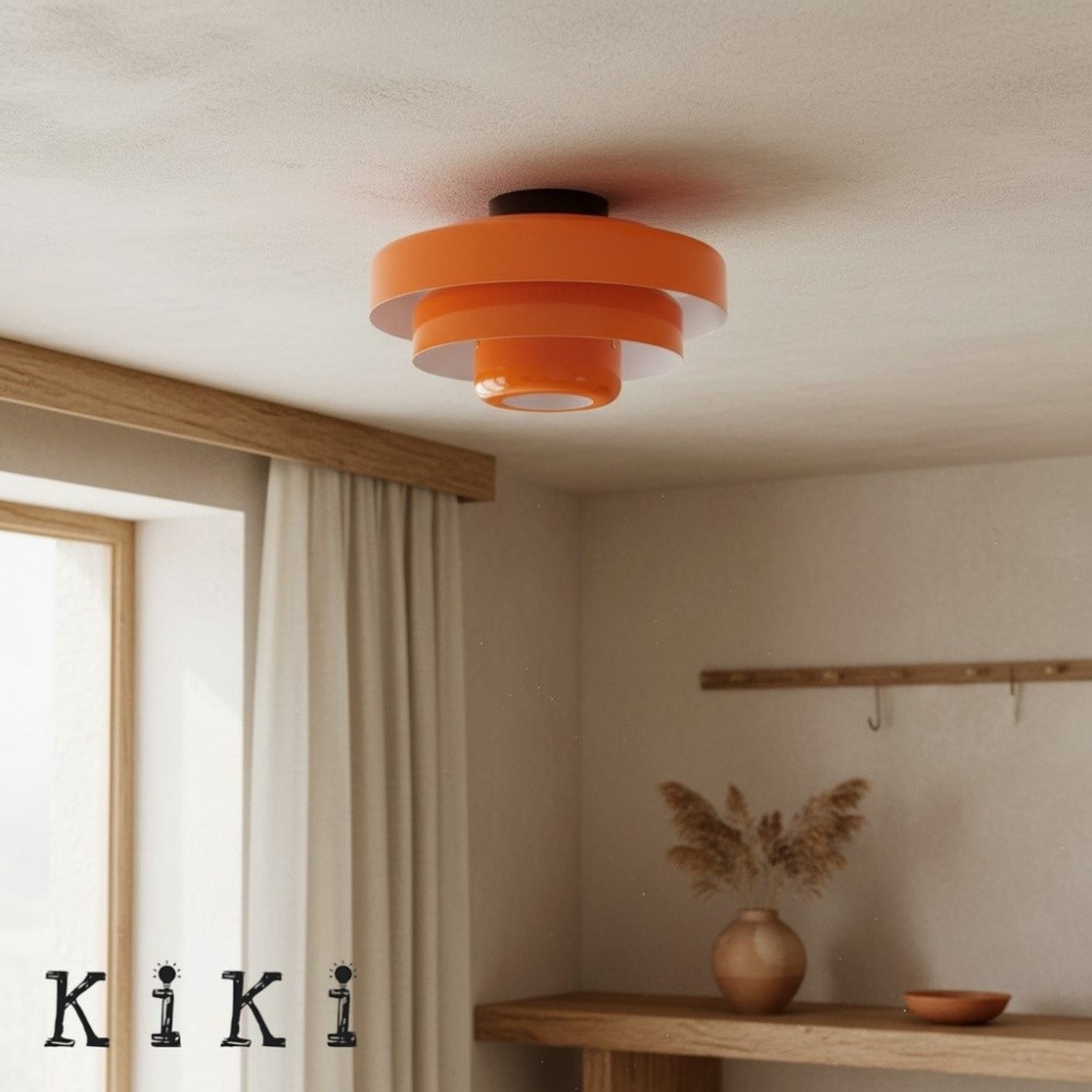 Three-Tier Bauhaus Ceiling Lamp - Bold Colors Ceiling Light for Bedroom or Lounge KL885