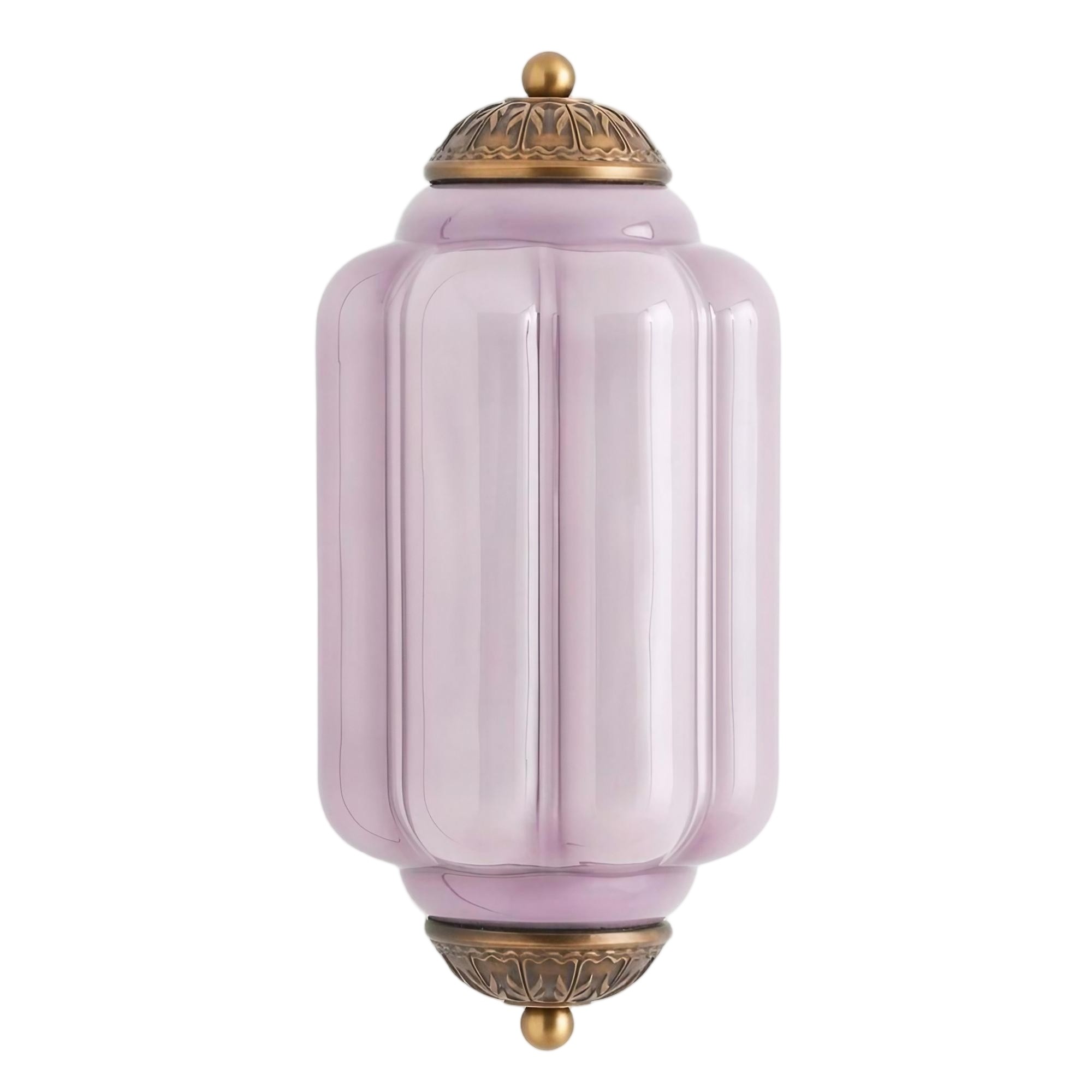 Eloise Long Pumpkin Retro Glass Recessed Wall Lamp KL857