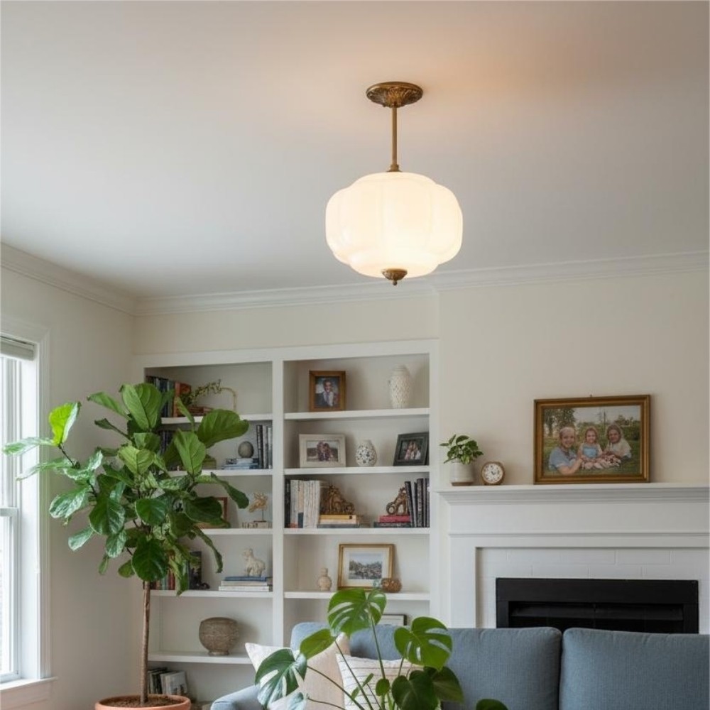 Retro Glass Eloise Pendant Light For Kitchen Island KL801