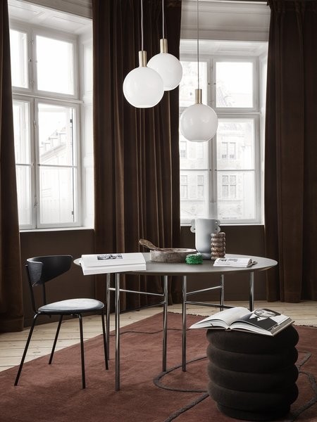 Brass Pendant & Opal Shade
