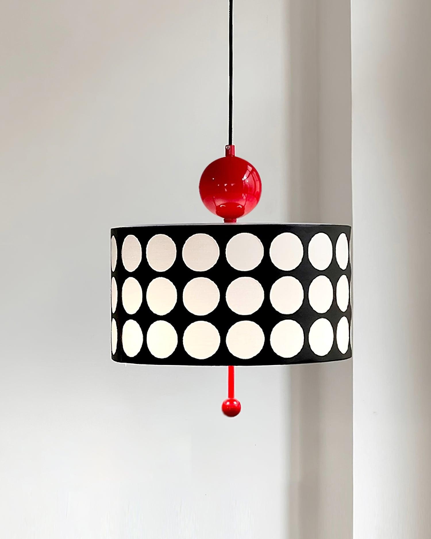 Graphic Checkered Pendant Light - Retro Chic Style for Dining Room and Kitchen Island KL341