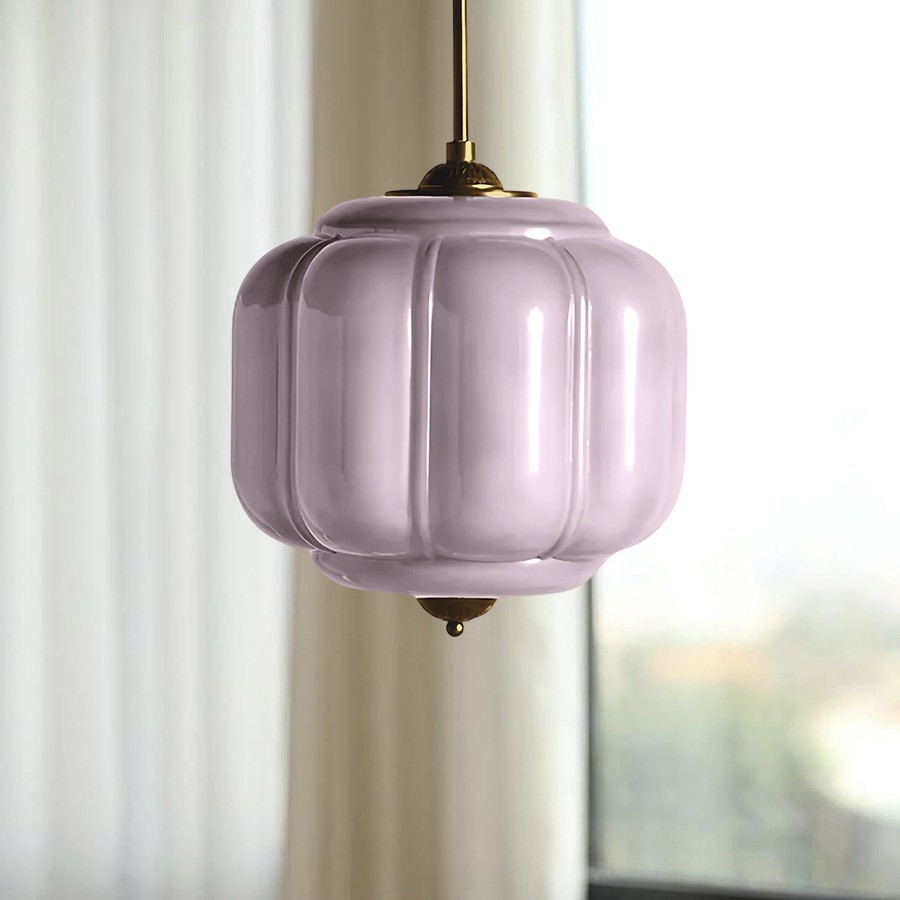 Vintage Eloise Opal Glass Pendant Light KL926