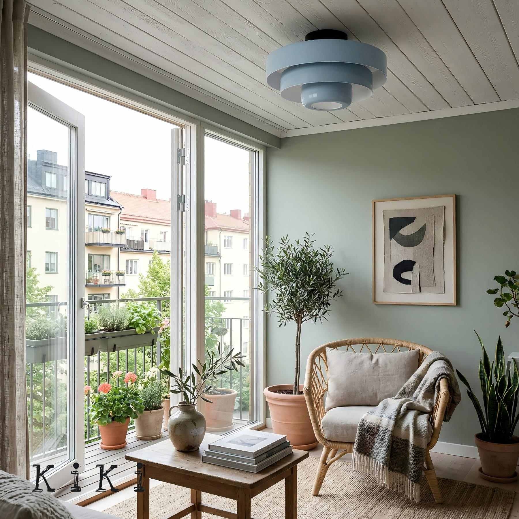 3 Tiers Bauhaus Nordic Macaron Pendant Light - Modern Pendant and Ceiling Light for Living Room KL30