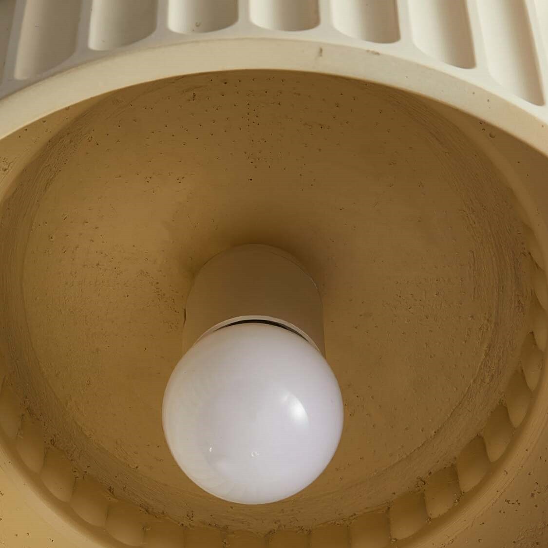 Cream Style Resin Bowl Flush Mount Ceiling Light KL118