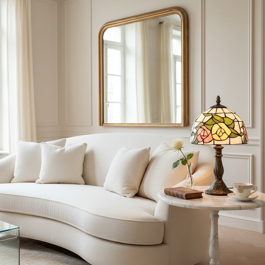 TF Harken Decorative Jewel Table Lamp - Stunning Glass Design Perfect for Bedroom or Living Room KL1898