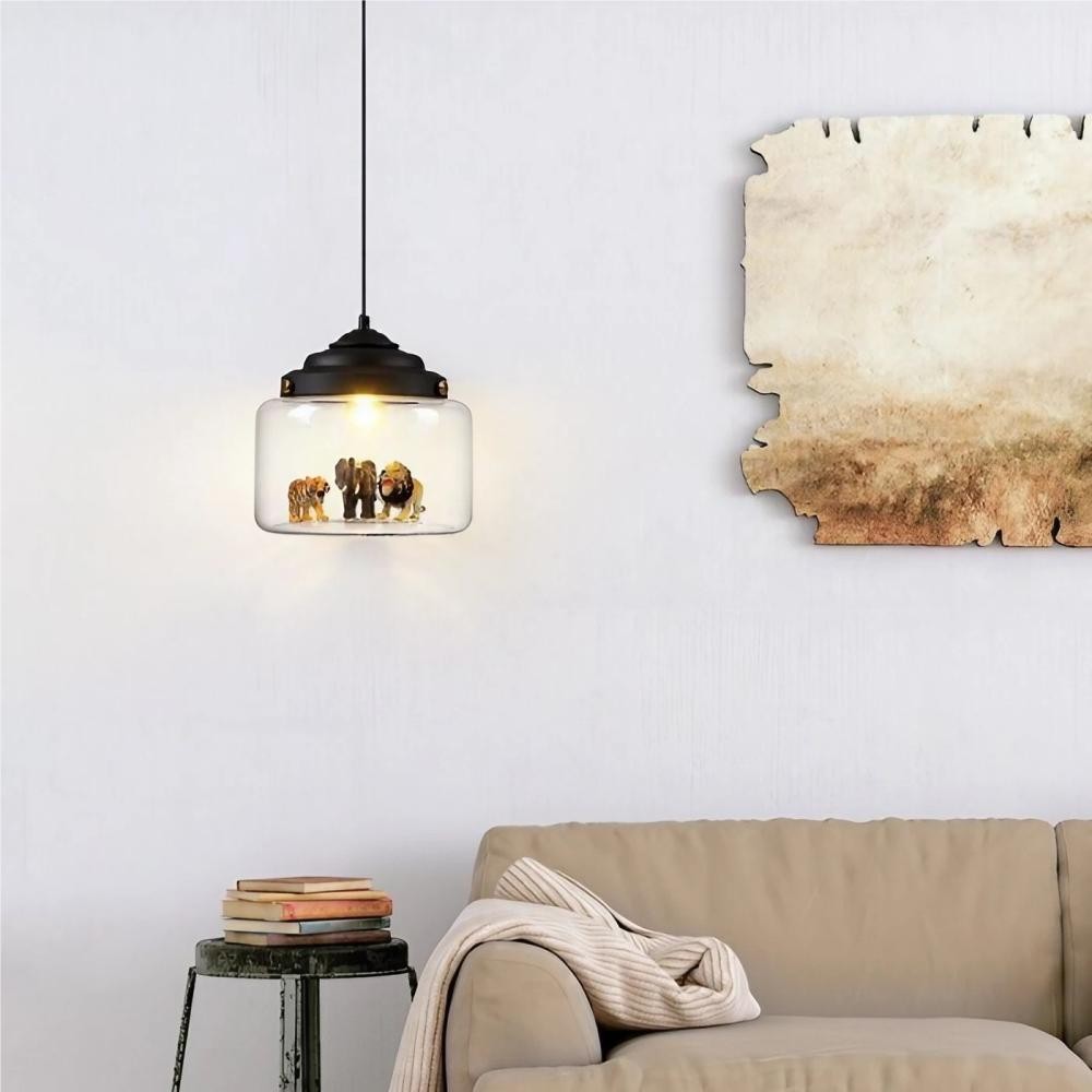Decorative Little Zoo Glass Pendant Lamp KL05