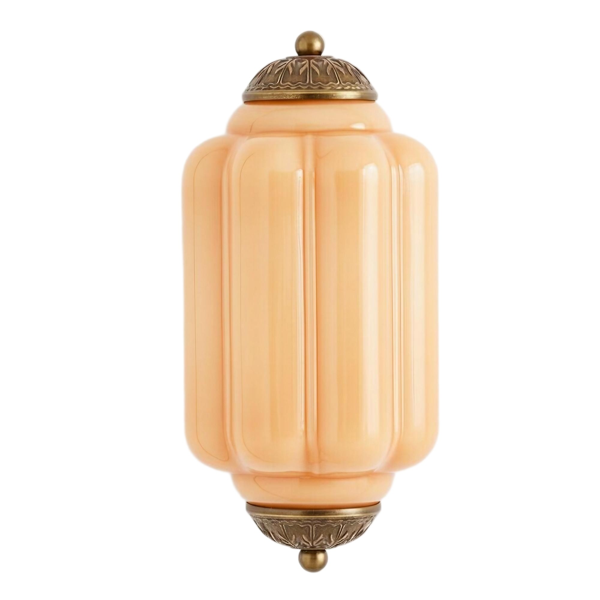 Eloise Long Pumpkin Retro Glass Recessed Wall Lamp KL857