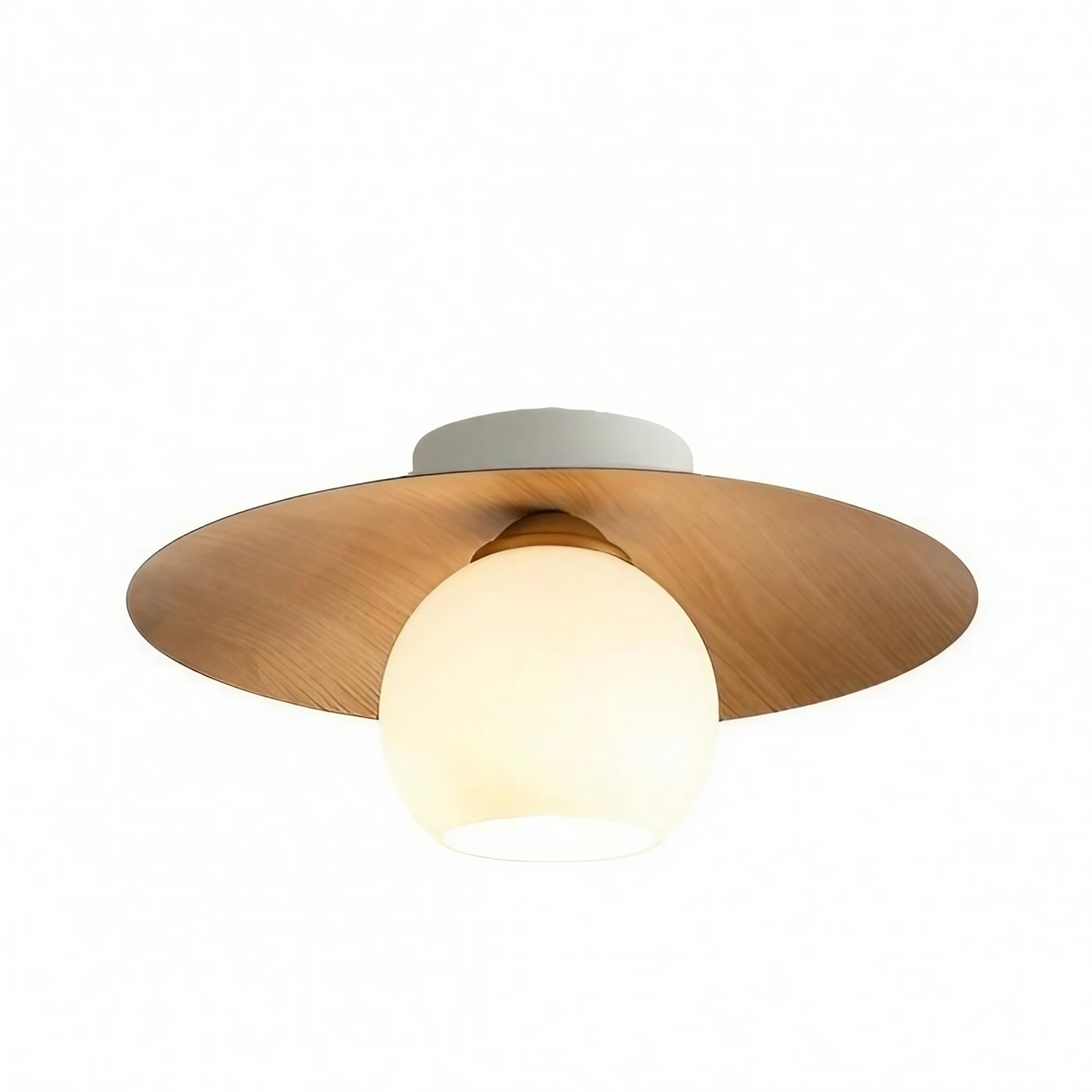 Nordic Ribbed Glass Dome Ceiling Light KL156