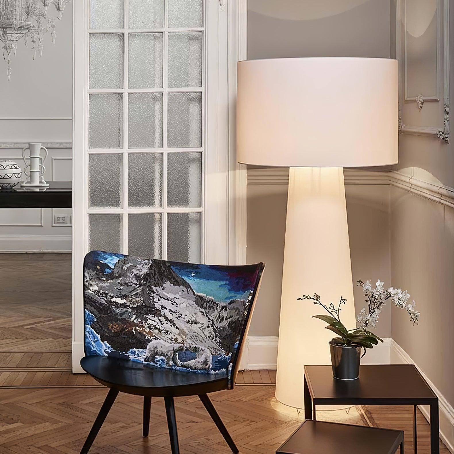 Column Fabric Floor Lamp Suitable For Living Room KL315