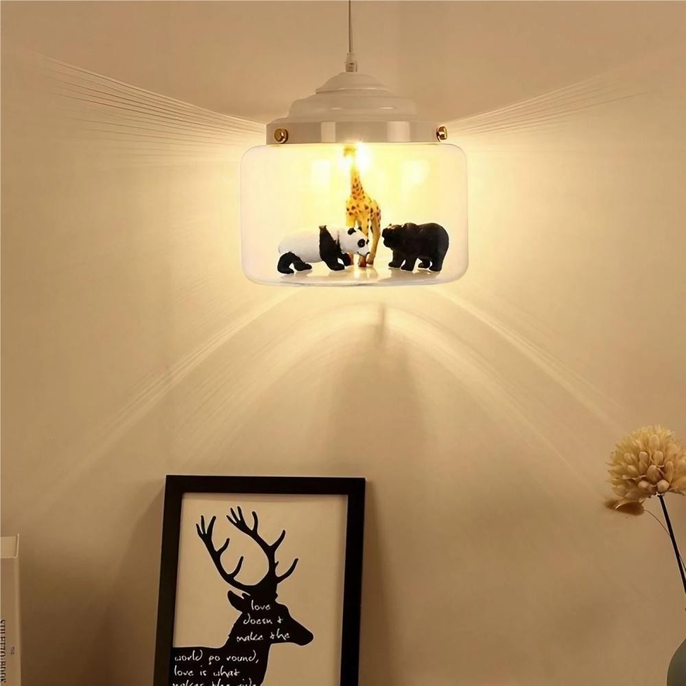 Decorative Little Zoo Glass Pendant Lamp KL05